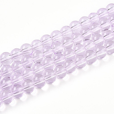 Baking Paint Transparent Glass Beads X1-DGLA-N006-6mm-05-1