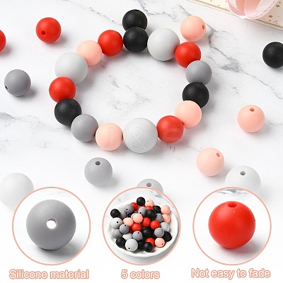 Silicone Beads SIL-YW0001-40B-1