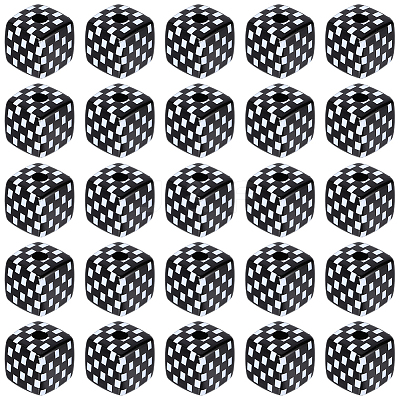 48Pcs Opaque Acrylic European Beads OACR-SC0002-84-1
