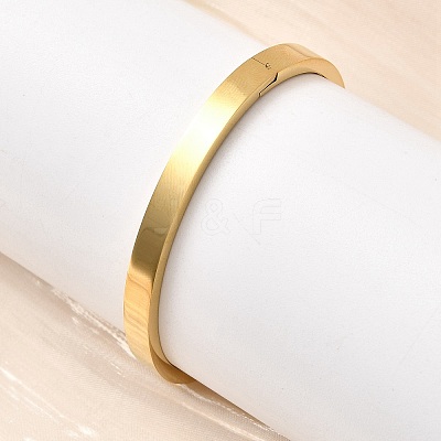 201 Stainless Steel Plain Bangles BJEW-Z151-03G-02-1