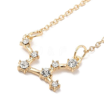 3Pcs Alloy Rhinestones Anklets AJEW-S083-01G-08-1