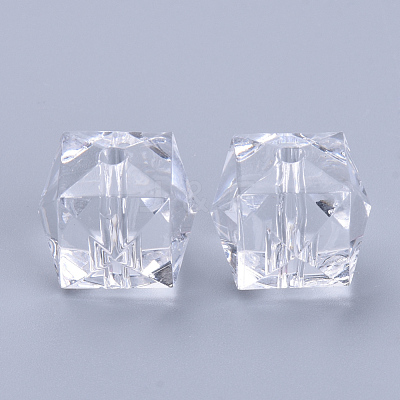 Transparent Acrylic Beads TACR-Q259-6mm-V01-1