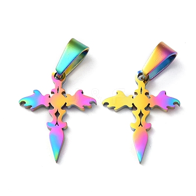 Ion Plating(IP) 304 Stainless Steel Pendants STAS-Z018-01MC-1
