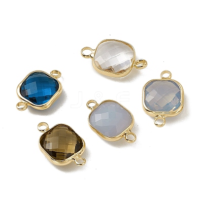 Transparent K9 Glass Connector Charms GGLA-A005-25LG-1