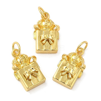 Rack Plating Brass Pendants KK-C030-31G-1