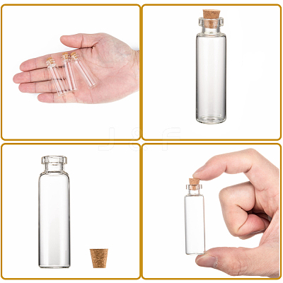 Glass Jar Glass Bottle for Bead Containers X-CON-E008-60x16mm-1