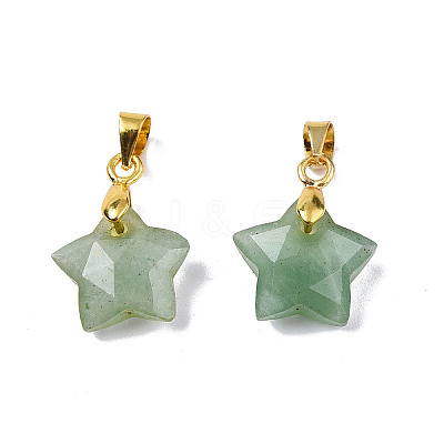Natural Green Aventurine Charms X-G-N326-142-07-1