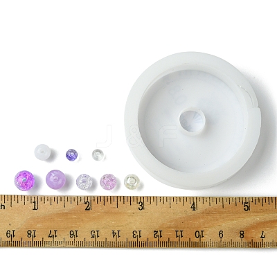 DIY Round Acrylic Beads Bracelets Making Kits DIY-FS0007-02C-1