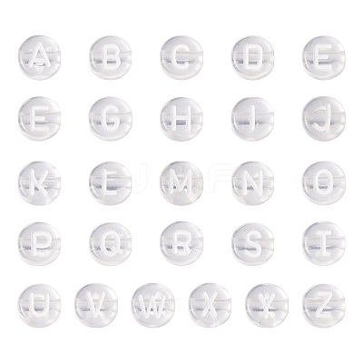 50g Transparent Spray Painted Acrylic Beads TACR-TA0001-21-1