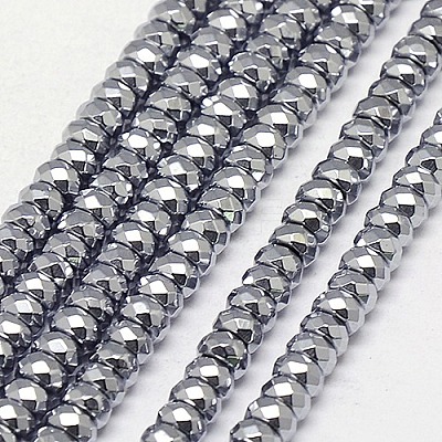 Electroplate Non-magnetic Synthetic Hematite Beads Strands G-J160-B-01-1
