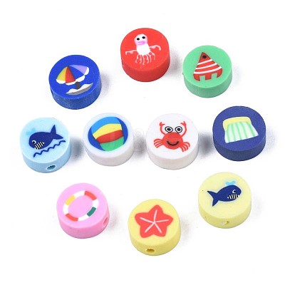 Summer Style Handmade Polymer Clay Beads X-CLAY-N007-005-1