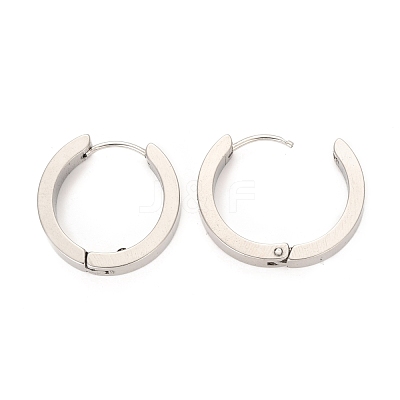 304 Stainless Steel Huggie Hoop Earrings EJEW-O087-09G-P-1