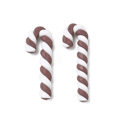 Christmas Candy Cane Handmade Polymer Clay Beads CLAY-P005-03A-04-1