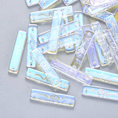 Transparent Glass Links connectors GLAA-S190-008C-01-1