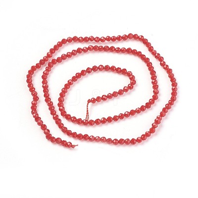 Transparent Glass Beads Strands GLAA-F094-A09-1