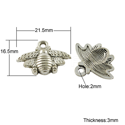Tibetan Style Alloy Pendants TIBEP-S018-AS-FF-1