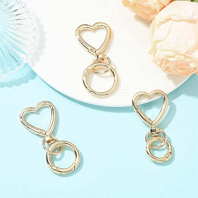 3Pcs Alloy Spring Gate Rings KEYC-JKC01477-1