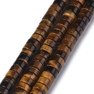 Natural Yellow Tiger Eye Beads Strands G-Z006-C09-1