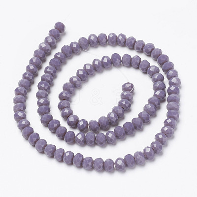 Opaque Solid Color Glass Beads Strands EGLA-A034-P10mm-D11-1