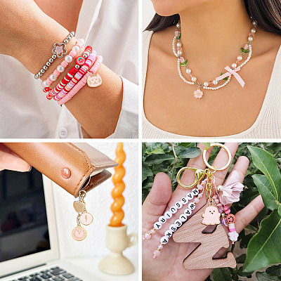 112Pcs 28 Styles Alloy Enamel Pendants ENAM-TA0009-08-1