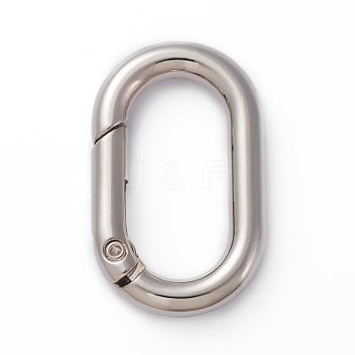 Electroplated Alloy Keychain Clasps PALLOY-G260-01P-1