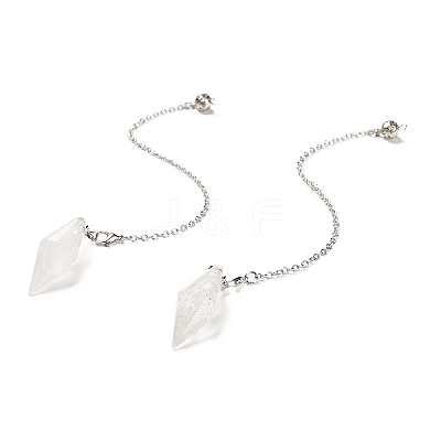 Natural Quartz Crystal Pointed Dowsing Pendulums G-F763-05P-09-1