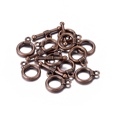 Tibetan Style Alloy Toggle Clasps RLF0034Y-NF-1