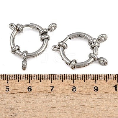 304 Stainless Steel Spring Ring Clasps STAS-B095-03P-04-1