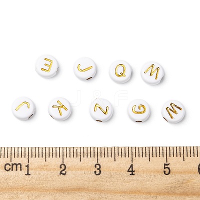 Plating Acrylic Beads PACR-YW0001-08G-1