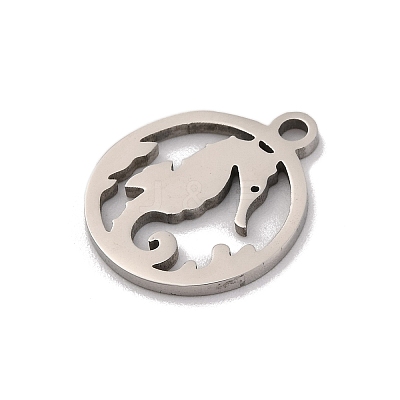 Non-Tarnish 201 Stainless Steel Charms STAS-U016-06P-02-1