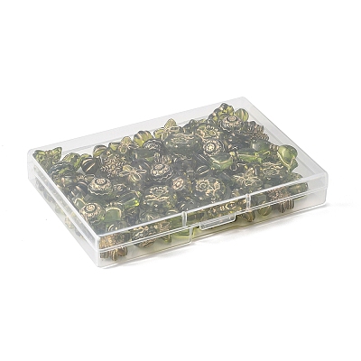110Pcs 11 Styles Transparent Acrylic Beads OACR-FS0002-07-1