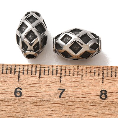 304 Stainless Steel Beads SA-CBA9DCB-31AS-1