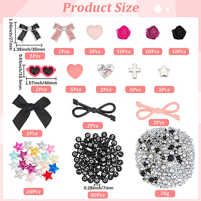 DIY Resin Rhinestone & ABS Plastic & Plastic Cabochons FIND-SC0021-32-1