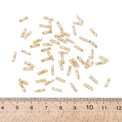 Glass Twist Bugles Seed Beads X-TTSDB6MM22-1