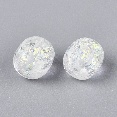 Handmade Foil Lampwork Beads Strands FOIL-T008-01H-1