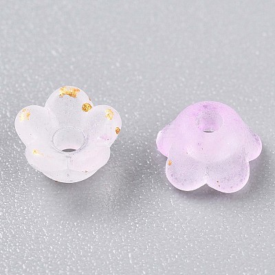 Frosted Transparent Acrylic Beads X-OACR-N137-72D-1