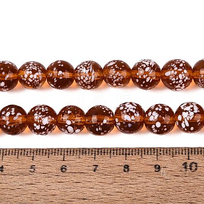 Handmade Lampwork Beads Strands LAMP-Q041-11H-1