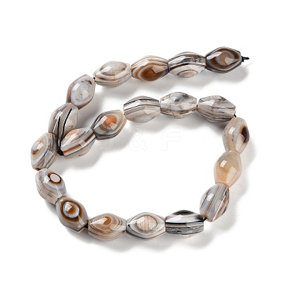 Natural Eye Agate Beads Strands G-NH0019-D03-03-1