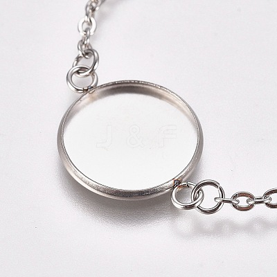 Tarnish Resistant 304 Stainless Steel Bracelet Making STAS-L248-006P-A-1