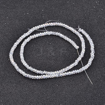 Electroplate Glass Beads Strands EGLA-P018-1mm-AB01-1
