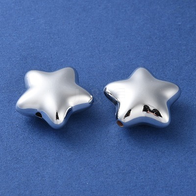 Electroplate Plating Opaque Acrylic Beads PACR-D288-07S-1