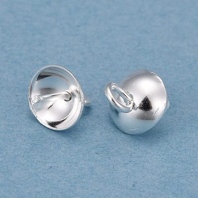 304 Stainless Steel Cup Pearl Peg Bails Pin Pendants STAS-H410-19S-B-1