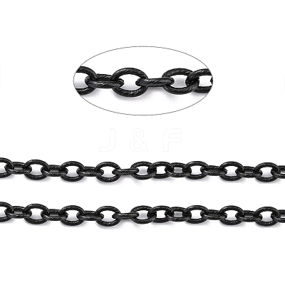 304 Stainless Steel Textured Cable Chains CHS-O010-04EB-1