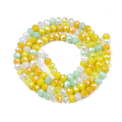 Opaque Glass Beads Strands GLAA-T006-07-A06-1