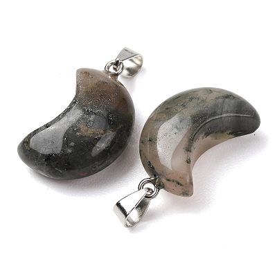 Natural African Bloodstone Pendants G-F820-02L-21-1