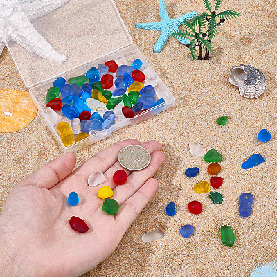 80Pcs Ocean Series Glass Display Decoration DJEW-PA0001-04A-1