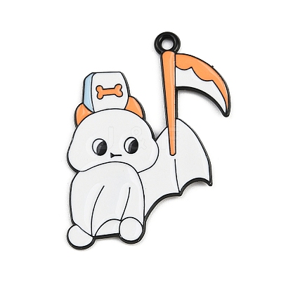 Halloween Alloy Enamel Pendants ENAM-P259-01E-EB-1