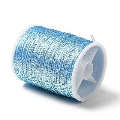 12 Rolls 12 Colors 6-Ply Polyester Metallic Embroidery Thread OCOR-L046-01B-1