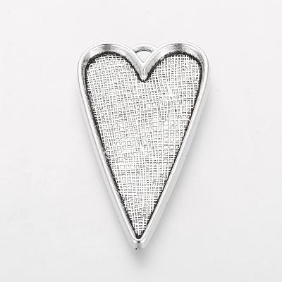 Tibetan Style Alloy Big Pendant Cabochon Settings LF11251Y-1