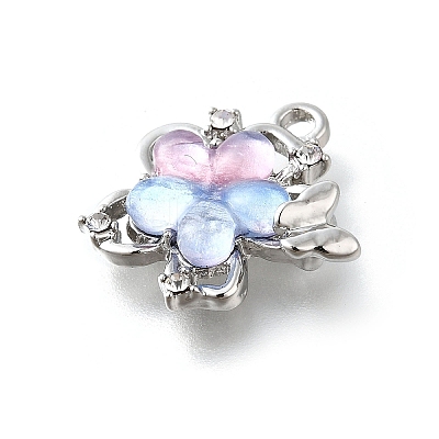 Alloy Acrylic Pendants PALLOY-R157-02P-01-1